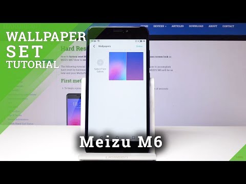 How to Change Wallpaper on Meizu M6 - Set Up Home Screen Wallpaper