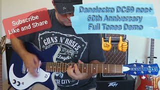 Video thumbnail for Danelectro 59M nos+ 60th Anniversary Full Tones Demo Dark Blue Metal Flake by Clint Turner Guitar Stuff