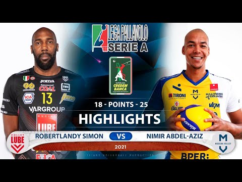 Civitanova vs Modena | Highlights | Robertlandy Simon vs Nimir Abdel Aziz | Italian Superliga | HD
