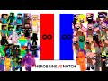 All Versions Of Herobrine Vs All Versions Of Notch