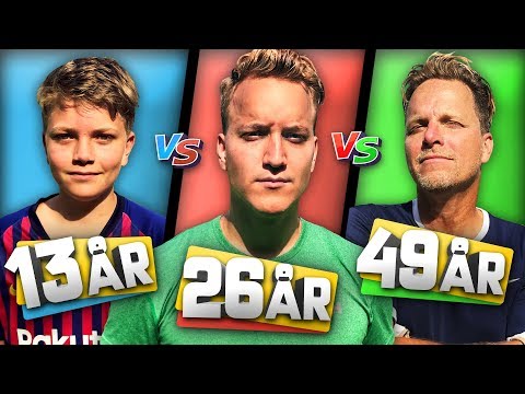 "VILKEN ÅLDER ÄR BÄST PÅ FOTBOLL?!" | LILLEBROR VS. STOREBROR VS. PAPPA