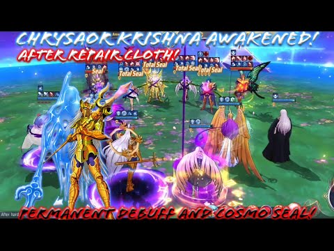 Saint Seiya: Awakening (KOTZ) - Krishna Awakened after Repair Cloth! Permanent Debuff + Cosmo Seal!