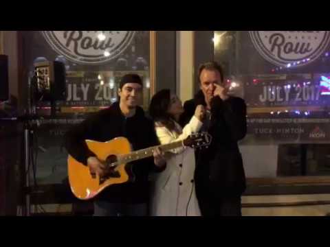 Street Performing with STING- Roxanne