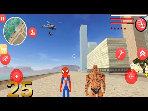 Amazing Spiderman Stickman Rope Hero New Update Gangster #25 Android Gameplay