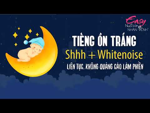 WHITENOISE Shhhh giúp bé tự ngủ giảm quấy khóc  2 HOURS Of Baby Sleep White Noise