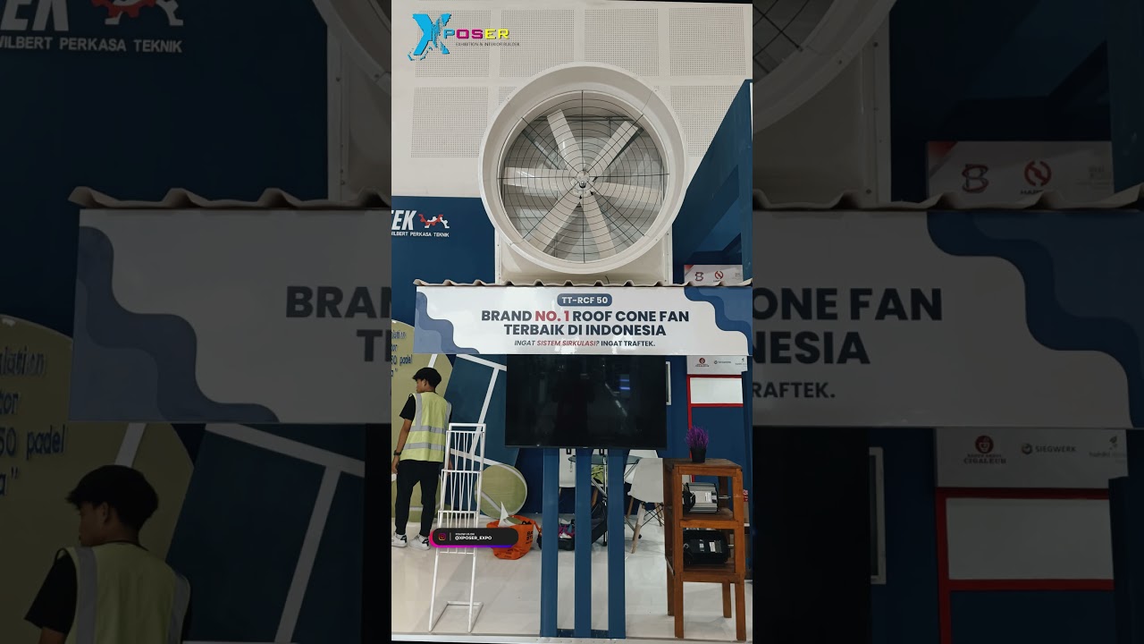 Booth Traftek oleh Xposer Event: Solusi Tata Udara Industri Terdepan #boothpameran #boothdesign