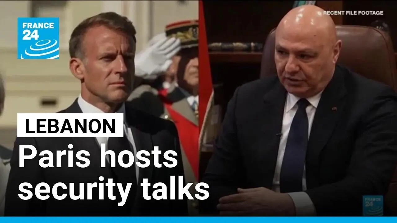 Video: Macron hosts Aoun and King Abdullah II for Lebanon army support talks in Paris