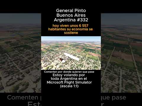 General Pinto, Buenos Aires desde el Microsoft Flight Simulator #generalpinto #buenosaires #msfs