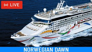 SHIPS TV - Norwegian Dawn Cruise Ships Depart Port of Southampton (LIVE)
