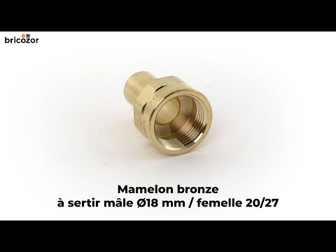 Mamelon bronze mâle à souder femelle à visser VIEGA
