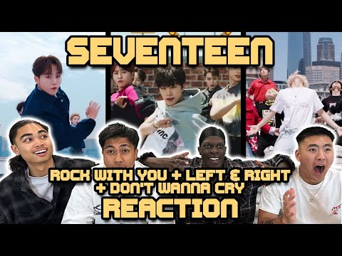 OUR FIRST TIME WATCHING SEVENTEEN! | Rock With You + Left & Right + Don't Wanna Cry