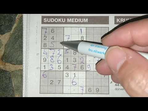 I've broken my record for this Medium Sudoku puzzle (with a PDF file) 04-09-2019