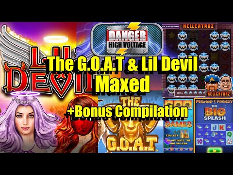 Thumbnail for video: Lil Devil Maxed, The G.O.A.T Maxed, Hellcatraz BIG WIN!!, Danger HV & Much More + Community BIG WINS