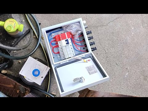 Install and review of Vevor 4 string metal solar combiner box