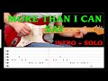 MORE THAN I CAN SAY - Guitar intro & solo lesson with tabs (fast&slow) - Leo Sayer