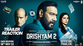 Drishyam 2 TRAILER Reaction | Ajay Devgn, Akshaye Khanna, Tabu, Shriya Saran