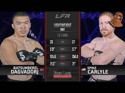 Spike Carlyle vs Batsumberel Dagvadorj LFA 103 Main Event