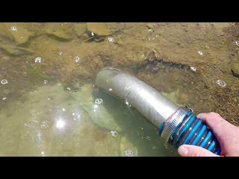 The new handmade floating gold dredge