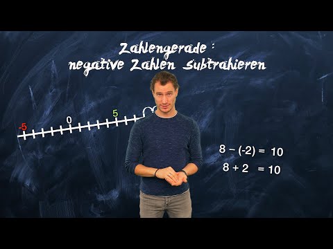 Rechnen mit negativen Zahlen - negative Zahlen subtrahieren | Rationale Zahlen - einfach erklärt