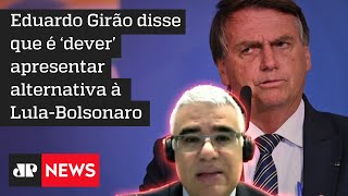 “Não me empolgo com nomes da terceira via”, diz Eduardo Girão
