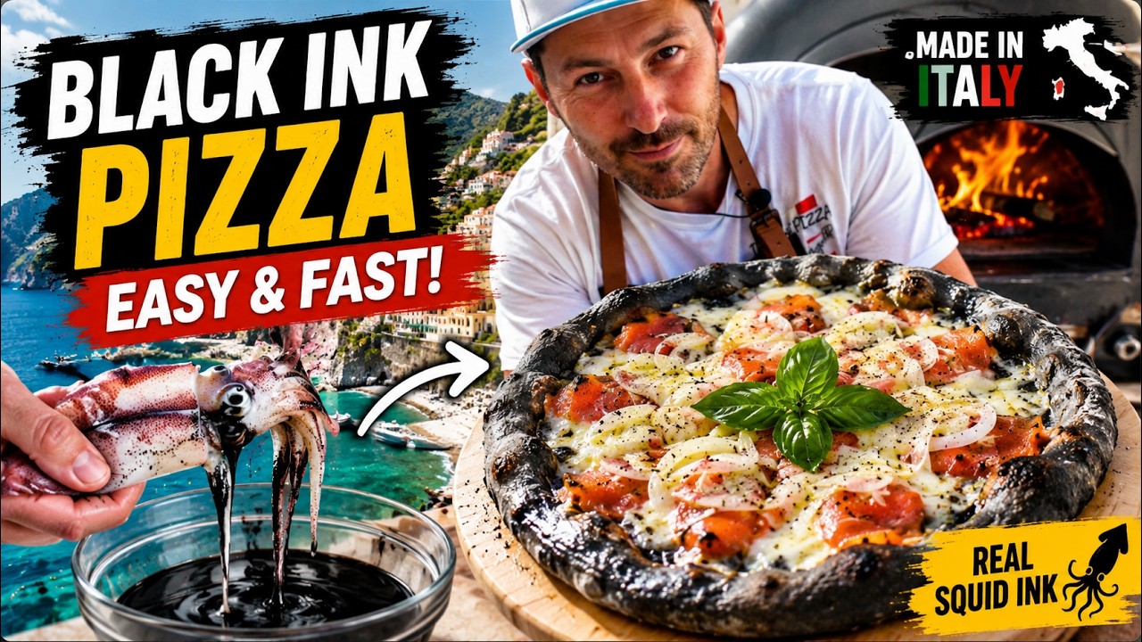 I Turned Fresh Squid Ink Into Pizza Dough… The Result Shocked Me!