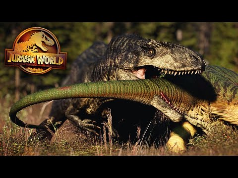 GIGANOTOSAURUS HUNTING A NIGERSAURUS | JURASSIC WORLD EVOLUTION 2
