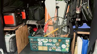 【ハイエース】釣りキャンプ遠征準備のためDIY素人が挑戦してみました