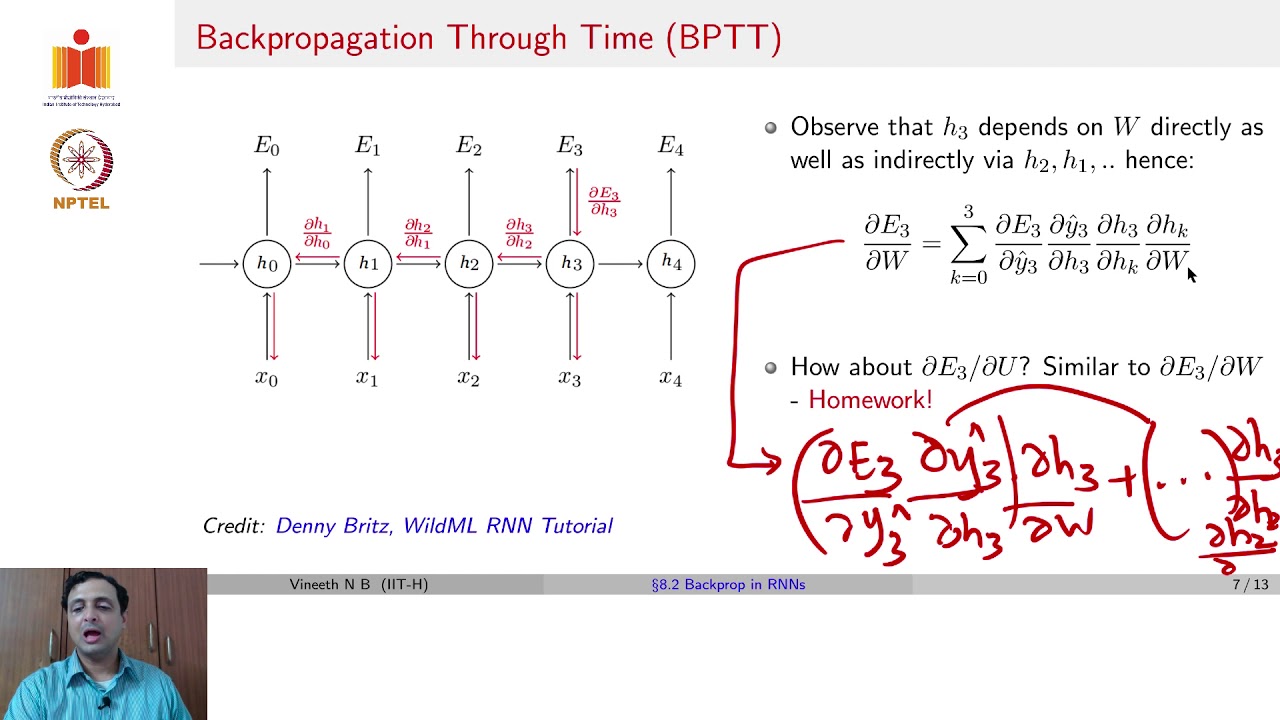 Backpropagation in RNNs