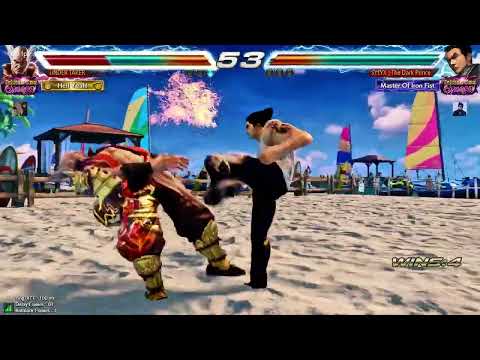 Kazuya hellsweep block punish combo is insanely damaging !