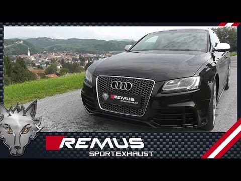 Audi RS5 Type 8T with REMUS cat-back sport exhaust system with vacuum operated valves