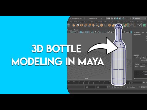 Modeling a Bottle in MAYA 2018