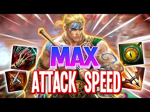 MAX ATTACK SPEED Cu Chulainn DESTROYS in SMITE!