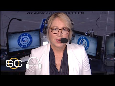 多麗絲-伯克在NBA球員抗議事件後情緒激動，SC與高級副總裁合影。 (Doris Burke emotional in the aftermath of NBA player protests | SC with SVP)