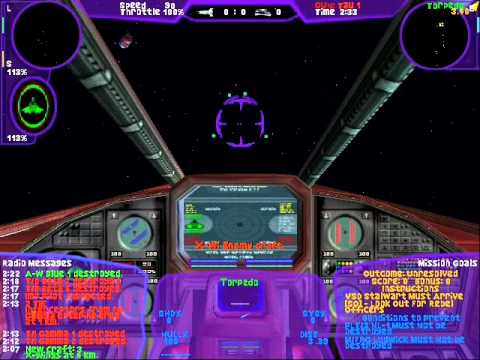 Playthrough of TIE Fighter Total Conversion Battle 3 Mission 4 - Guard Space Station NL-1