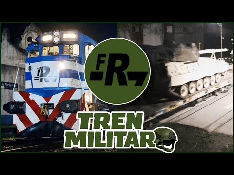 😨 ¡HISTORICO! TREN MILITAR CON TRACCIÓN DE FERROSUR ROCA INGRESANDO A LAS FLORES 🚂🪖