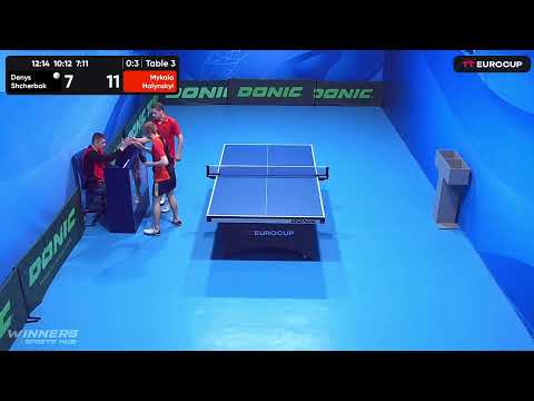 12:00 Denys Shcherbak 0-3 Mykola Halynskyi 24.04.2023 TT Euro.Cup Ukraine Star. Table 3