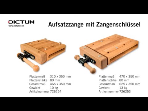 Aufsatzzange mit Zangenschlüssel - Macht aus jedem Tisch eine Werkbank