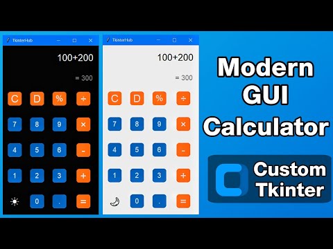 Dark Mode Calculator Gui Using Python