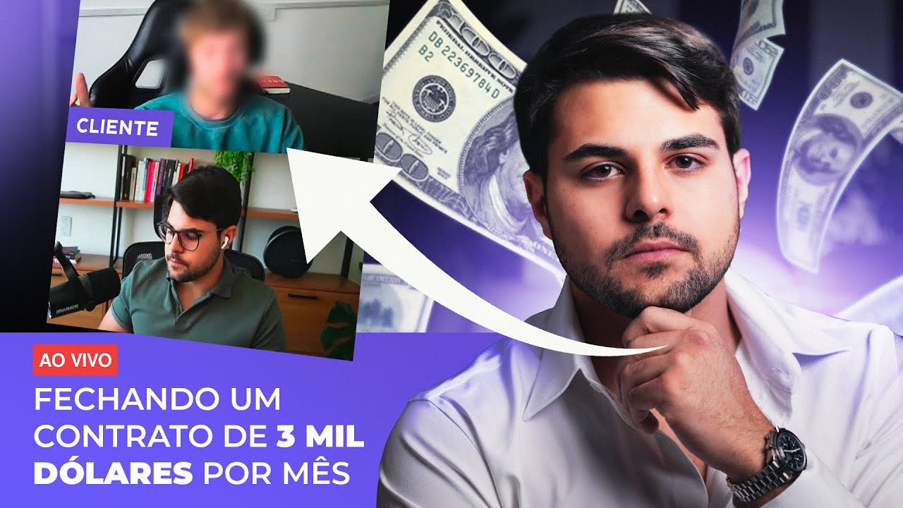 Fechando Contrato de Tráfego de 3 Mil Dólares Por Mês Ao Vivo - Processo Completo