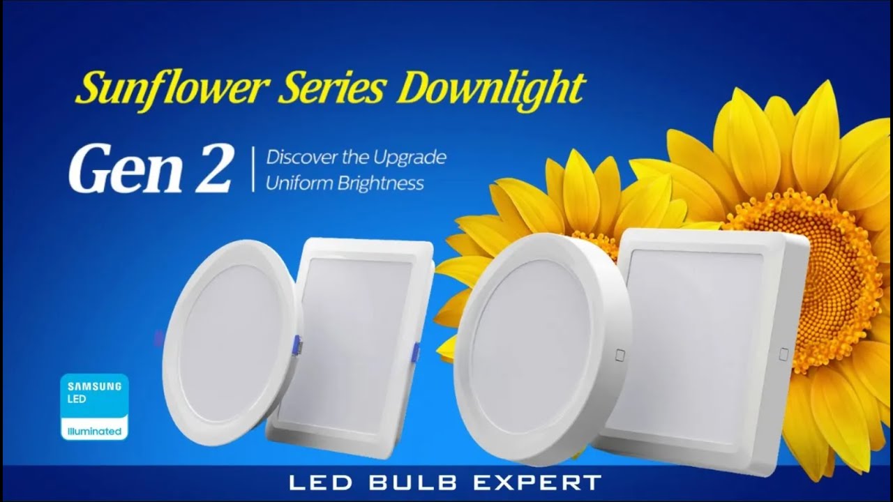 Downlight Serie Sunflower Gen 2 - ¡Descubre el brillo uniforme actualizado!