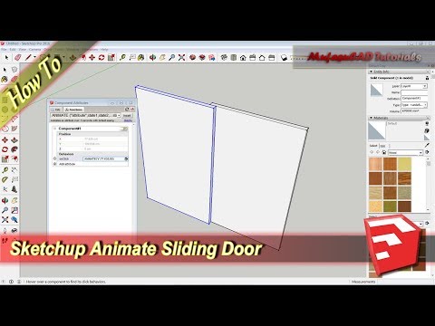 Sketchup Animate Sliding Door Tutorial With Oneclick Dynamic Component Attribute
