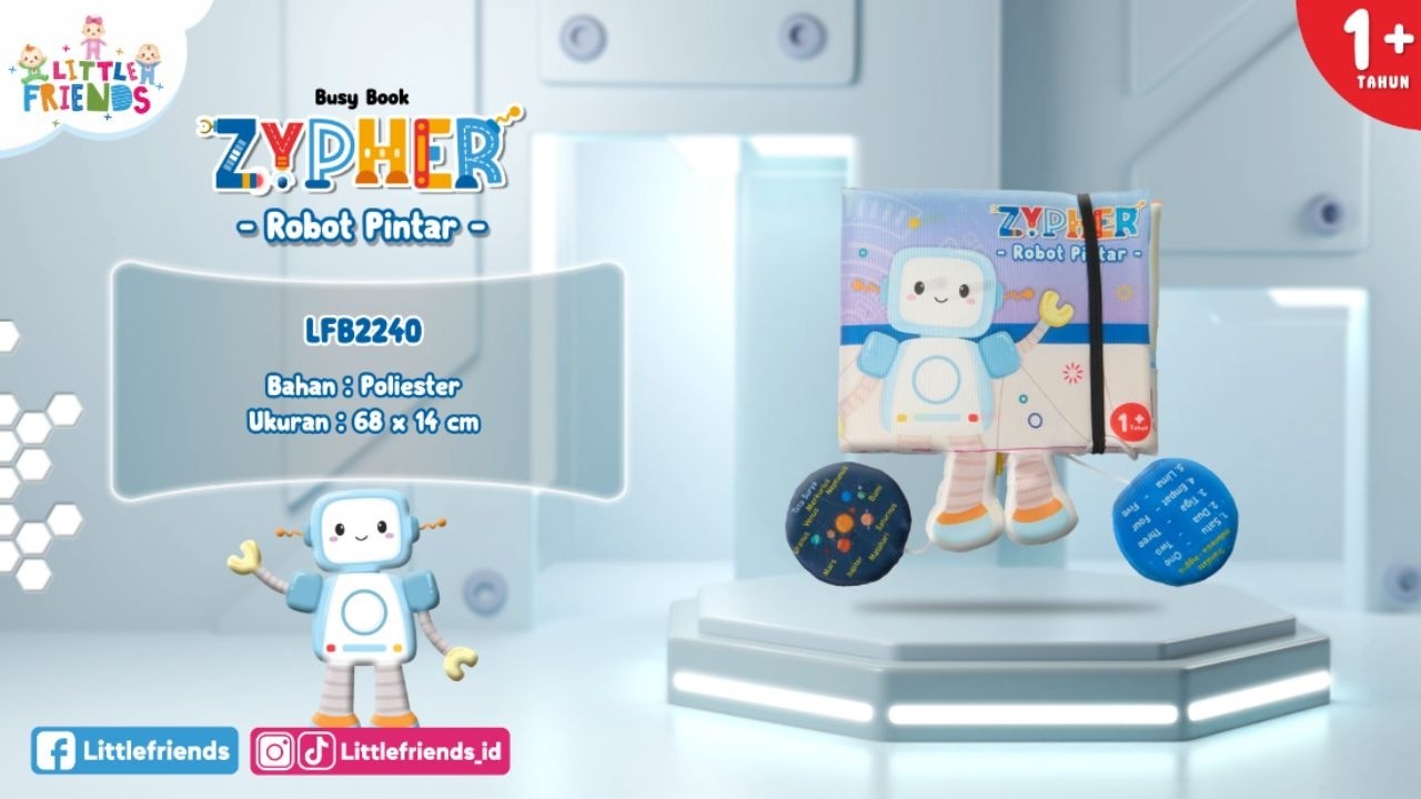 Busy Book Zypher Si Robot Pintar LFB2240 Little Friends