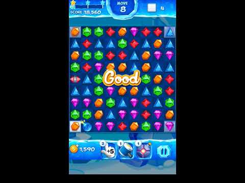 Jewel Pop Mania:Match 3 Puzzle Level 82 ( Jewel Ice Episode ) - Walkthrough ( No Booster )