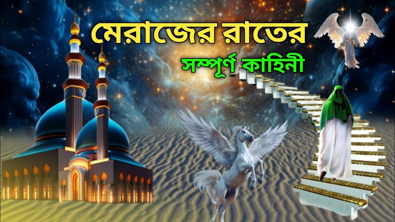 বিশ্ব নবীর মেরাজের সম্পূর্ণ কাহিনী || সবে মেরাজের ঘটনা ||ইসলামিক কাহিনী || Islamic story Bangla