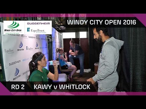 Squash: Kawy v Whitlock - Windy City Open 2016 - Women's Rd 2 Highlights