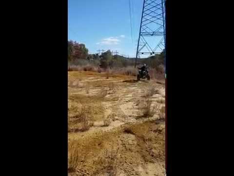 8 year old Jesse Diaz rippin a Kawi 450r