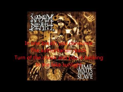 Time Waits for no Slave Napalm Death With Lyrics HD