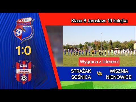 STRAŻAK SOŚNICA 1:0 WISZNIA NIENOWICE [SKRÓT MECZU] klasa B Jarosław 19 kolejka 01/05/2024