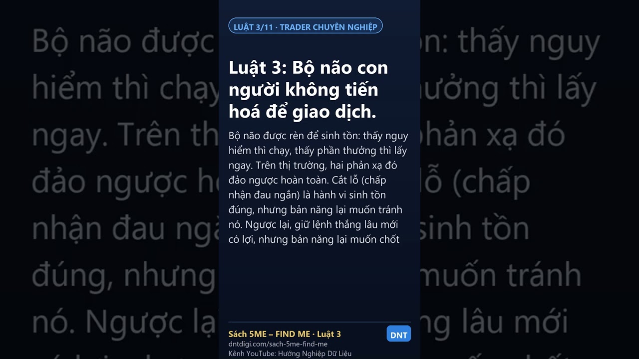 Luật 3 — Bộ não không tiến hoá để giao dịch