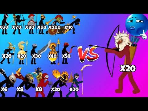 All Stick Units VS Undead Archer  | weakest to strongest | stick war legacy 